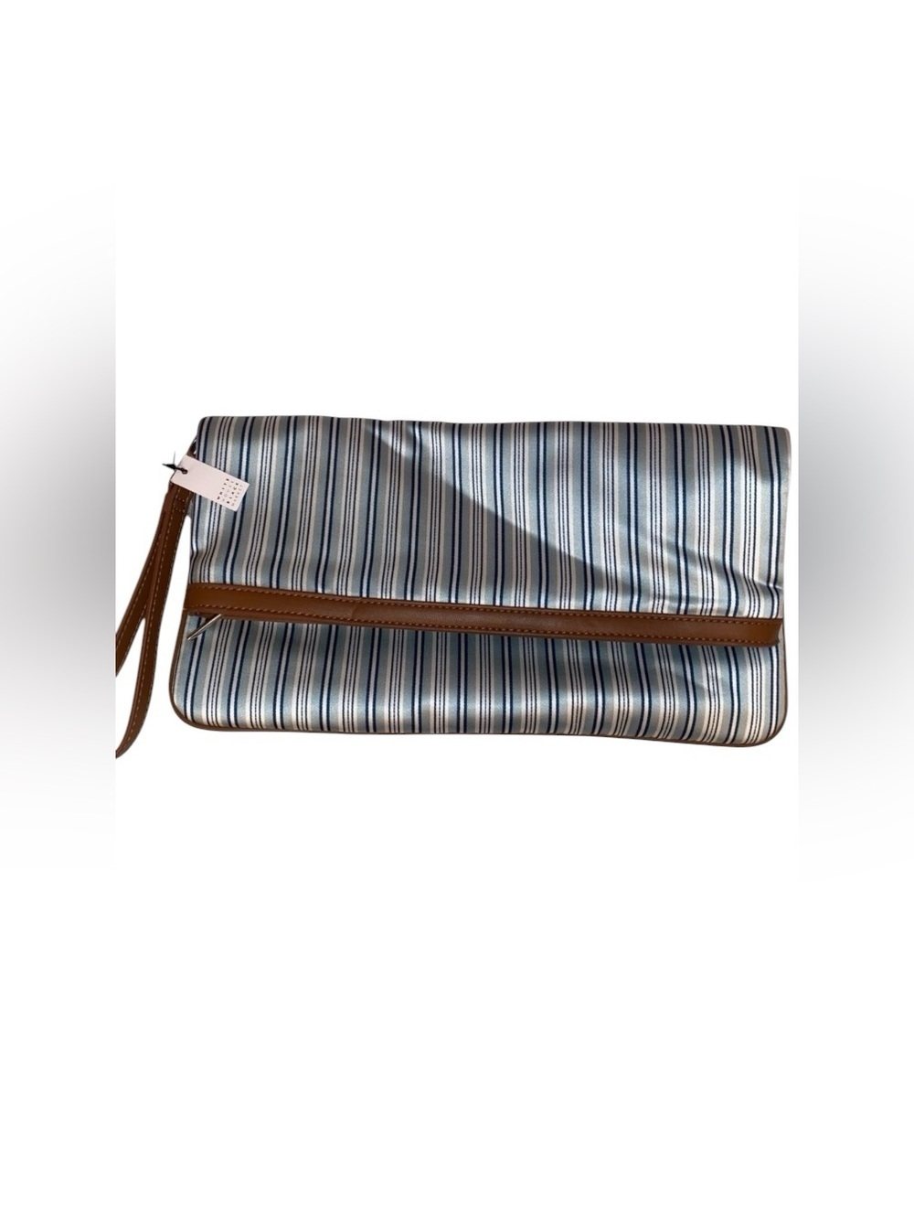 WHITE HOUSE/BLACK MARKET Wristlet Purse Clutch NWT White, Teal, Navy